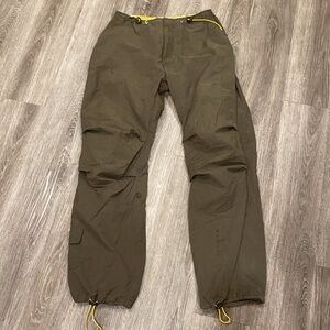 Y2k vintage L.E.I low rise baggy utility cargo pants olive green medium